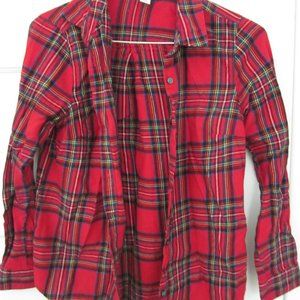 Old Navy Classic Flannel Shirt in Red Plaid Stewart Tartan